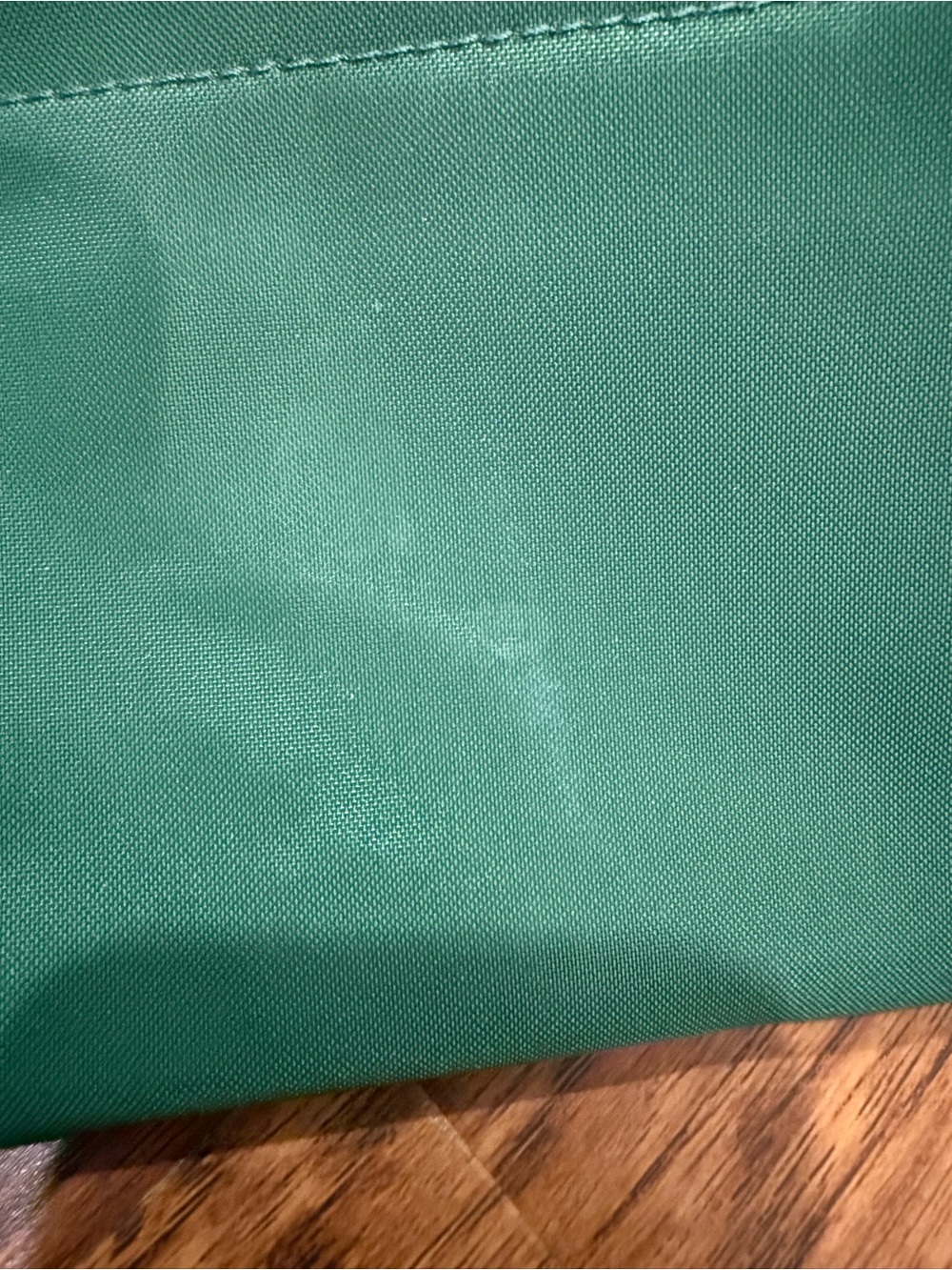 Longchamp Le Pliage Original M Tote British Green Brown Leather - Picture 12 of 15